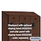 Salsbury Industries Wardrobe Locker, 45" W, 21" D, 76" H, (3) Wide, (9) Openings, Mahogany 23361MAH - alternate 8
